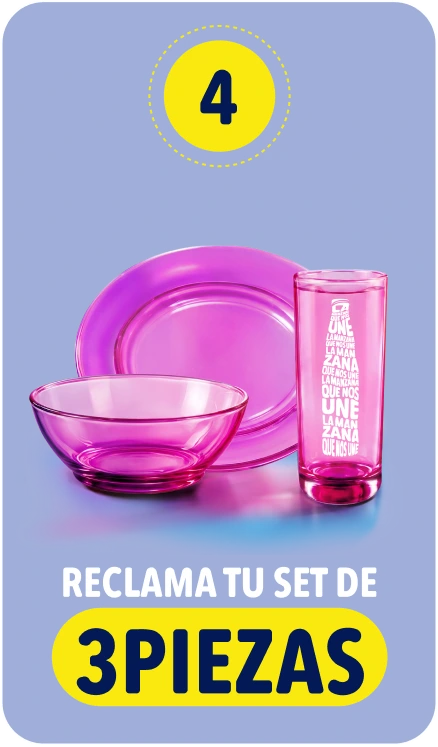 Paso 4: reclama tu set de 3 piezas
